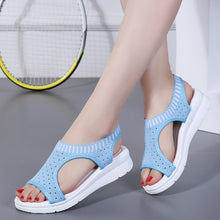 Load image into Gallery viewer, Woman Summer Wedge Comfortable Sandals Ladies Slip-on Flat Sandals