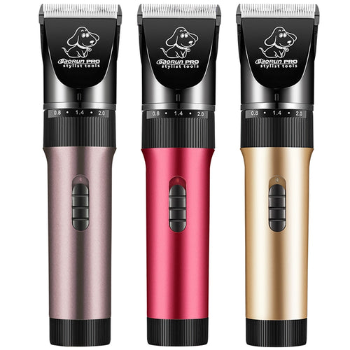 Professional Pet Hair Trimmer Electric Rechargeable Cat Dog Clipper Grooming Shaver Machine