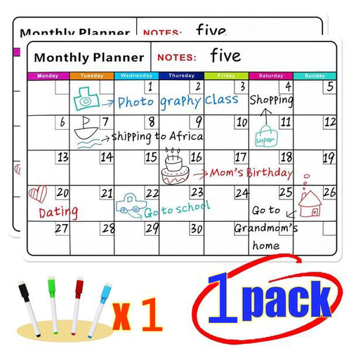 Magnetic Whiteboard Memo Stickers Monthly Message Boards for Refrigerator
