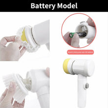 Load image into Gallery viewer, Handheld Electric Bathtub Brush Kitchen Bathroom Sink Cleaning Brush