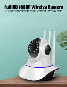 360 Camera 1080P Surveillance Camera with Wifi IR Night Vision Motion Detection