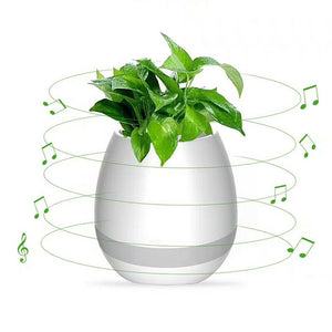 Smart Music Touch Flower Pot LED USB Stereo Bluetooth Speaker