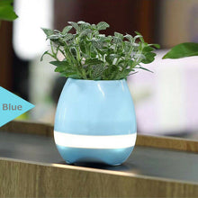 Load image into Gallery viewer, Smart Music Touch Flower Pot LED USB Stereo Bluetooth Speaker