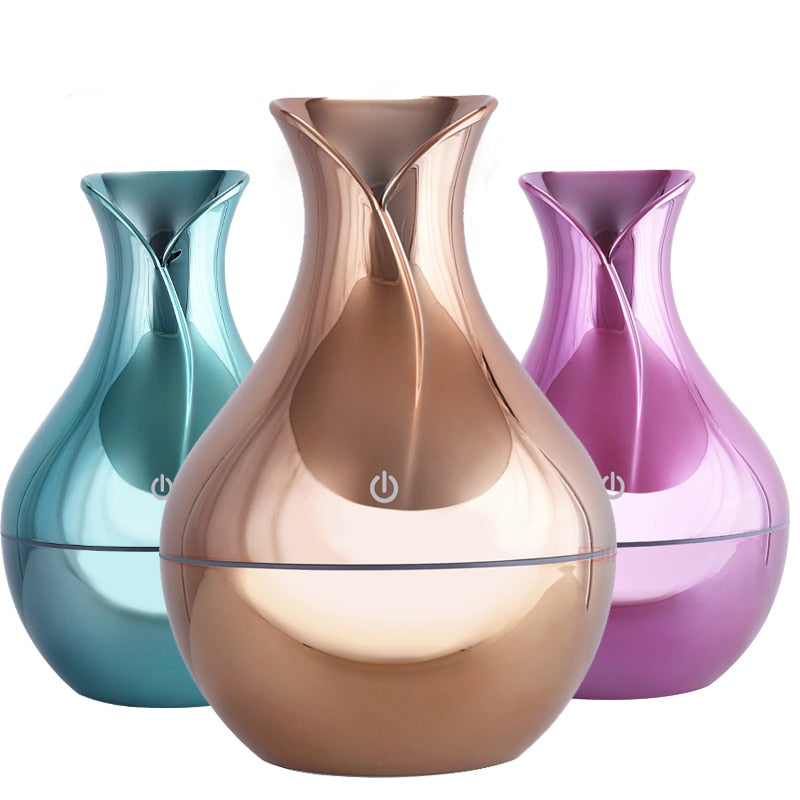 USB Aroma Essential Oil Diffuser Ultrasonic Cool Mist Humidifier Air Purifier 7 Color Change LED Night Light