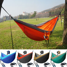 Load image into Gallery viewer, Upgrade Camping Hammock Outdoor Tourist Hanging Hammocks Portable Parachute Nylon Hiking Hammock