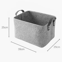 Load image into Gallery viewer, Foldable Toy Laundry Basket Felt Storage Baskets Dirty Clothes Hamper Toy Holder Storage Bag