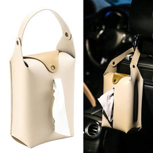 Load image into Gallery viewer, PU Leather Car-Carrying Living Room Tissue Cases Wipes Storage