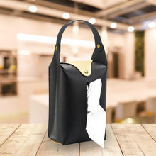 Load image into Gallery viewer, PU Leather Car-Carrying Living Room Tissue Cases Wipes Storage