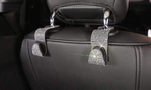 Bling Car Seat Headrest Hooks 2 Pack