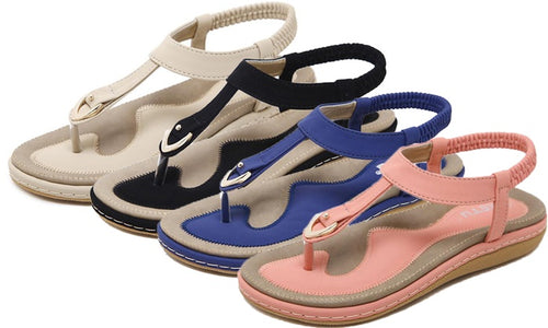 Summer Flat Shoes Comfortable Bohemian Large Size Sandals