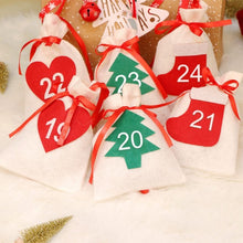 Load image into Gallery viewer, DIY Date1-24 Christmas Home Decoration Calendar Hanging Gift