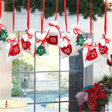 Load image into Gallery viewer, DIY Date1-24 Christmas Home Decoration Calendar Hanging Gift