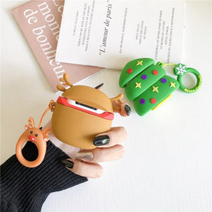 Airpods Apple Bluetooth Headset Cartoon Silicone Case