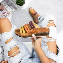 Load image into Gallery viewer, Summer Ladies Slippers Low Heel Sandals