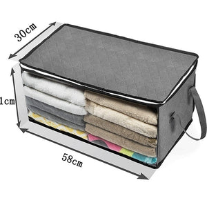 1/2/3pcs Non-woven Anti-dust Collapsible Storage Box