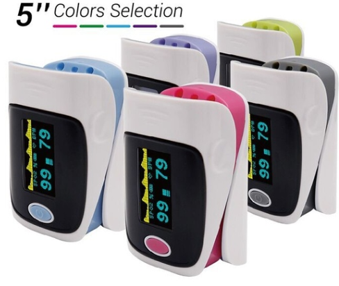 Blood Oxygen SpO2 Saturation Monitor OLED Display Fingertip Pulse Oximeter