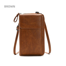 Load image into Gallery viewer, PU Leather Mobile Phone Bag Mini Crossbody Wallet Bag
