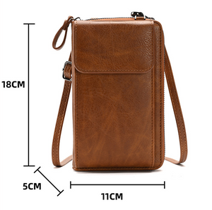 PU Leather Mobile Phone Bag Mini Crossbody Wallet Bag