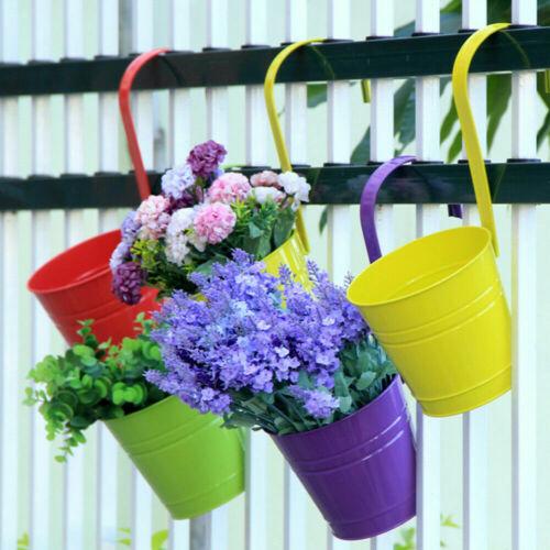 10pcs/20pcs/Set Flower Pot Hanging Pots Balcony Garden Plant Metal Hook Iron Planter