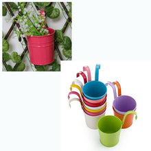 Load image into Gallery viewer, 10pcs Multicolour Metal Hanging Flower Pots