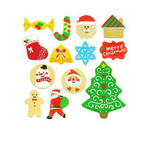 Load image into Gallery viewer, 14 Pcs DIY Stainless Steel 3D Christmas Cookie Cutters Biscuit Moulds
