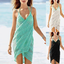 Load image into Gallery viewer, Women Lace Crochet Bikini Cover Up Summer Beachwear